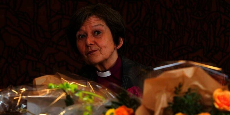 HISTORISK: Helga Haugland Byfuglien er den første biskopen som får fast jobb som preses. Hun leder dermed Den norske kirke.