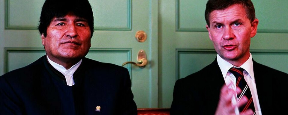 PRESIDENT: Evo Morales er på besøk i Norge. Han er president i Bolivia.