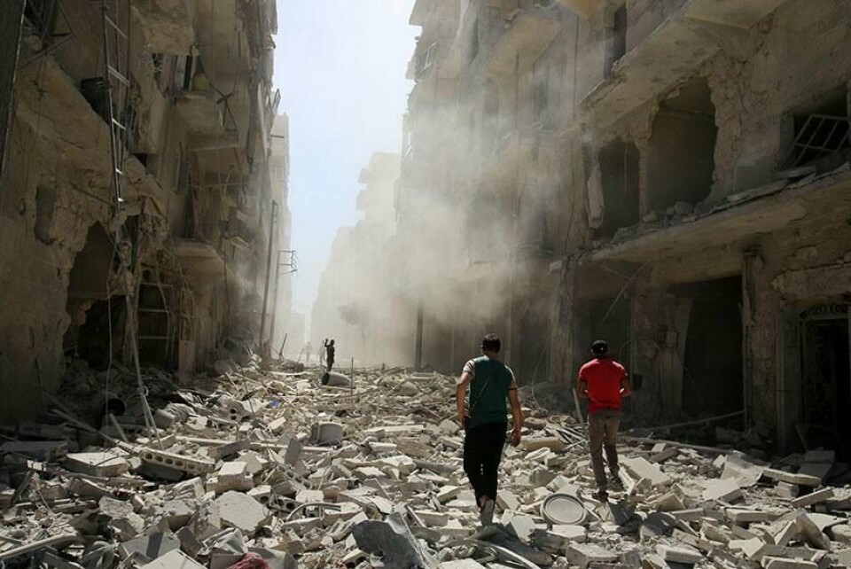 KRIG: Store deler av byen Aleppo i Syria er ødelagt. USA vil ikke snakke mer med Russland om ny våpenhvile i landet.