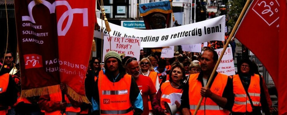 STREIK: Nesten 47.000 kommune-ansatte er i streik. Disse jobber i mer enn 80 byer og fylkeskommuner. Tromsø, Bodø, Trondheim, Bergen, Stavanger, Kristiansand og Drammen er sterkest rammet.