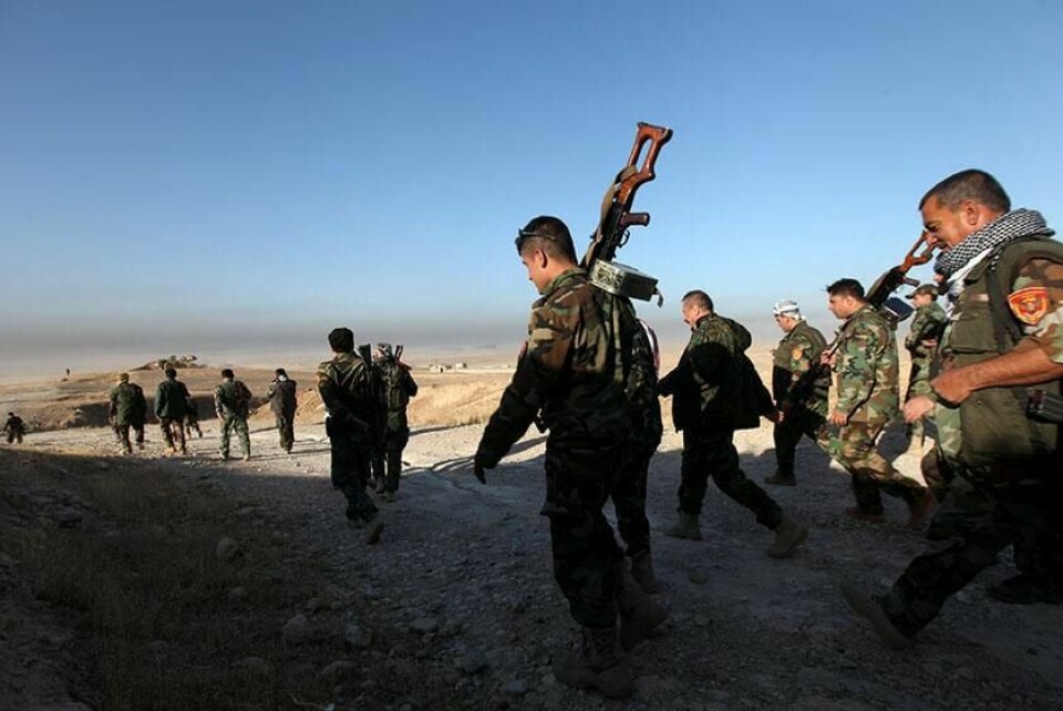 KAMPER: Irakiske soldater kjemper mot terrorgruppa Den islamske staten (IS) i Mosul.