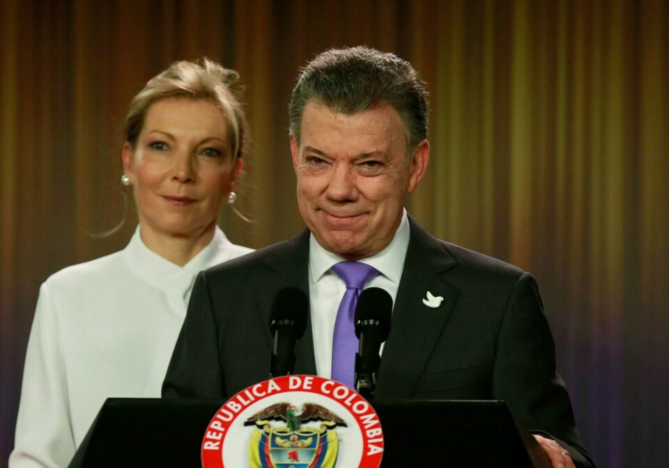 PRESIDENT: Snart kan det bli fred i Colombia. President Juan Manuel Santos og myndighetene skal også snakke med geriljaen ELN.