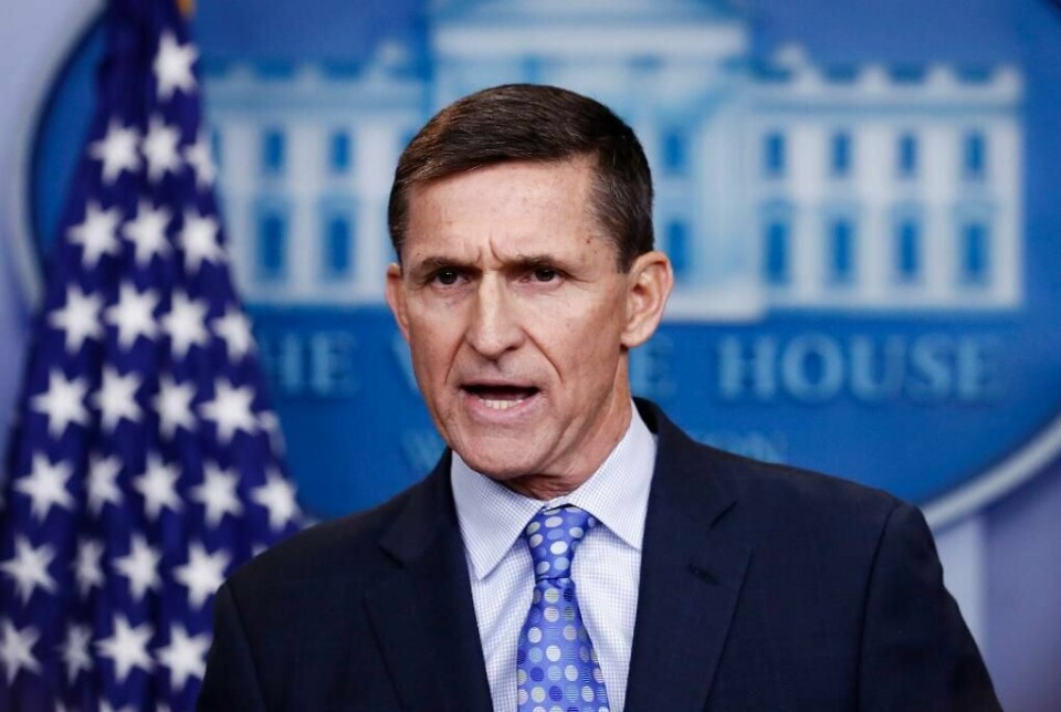 SLUTTER: Michael Flynn var Trumps rådgiver for sikkerhet. Han slutter nå i jobben.