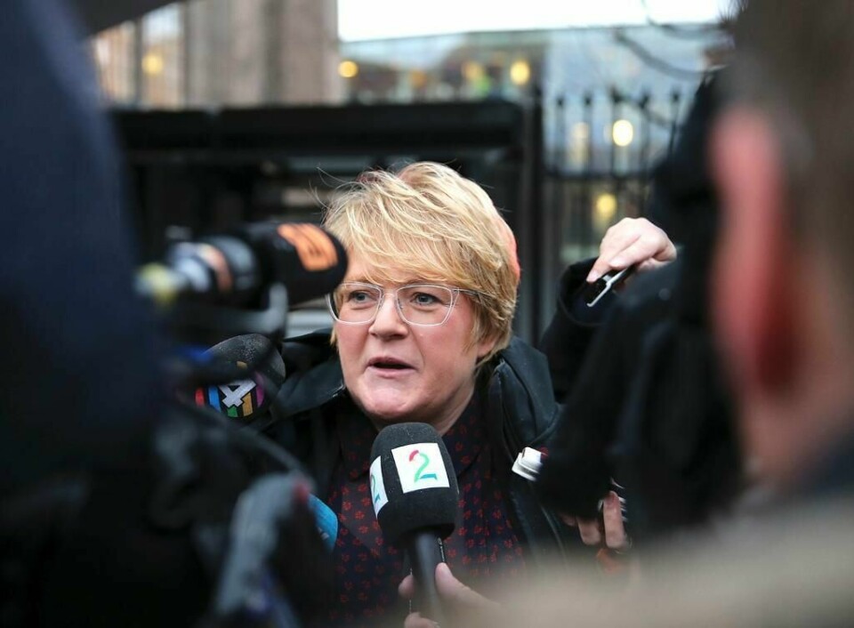 OPTIMISTISK: Trine Skei Grande tror partiene snart er enige om stats-budsjettet. Hun er leder for partiet Venstre.
