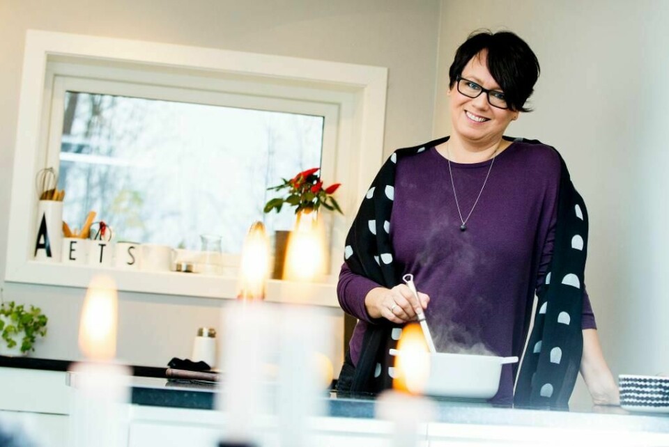 TRINE: Trine Sandberg lager bloggen «Trines matblogg». Hun har skrevet de to mest populære kokebøkene i år.