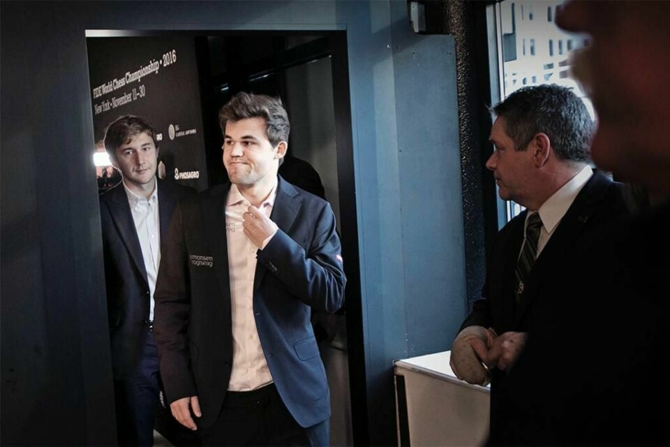 KLAR: Magnus Carlsen er klar for omspill. Det kan bli dramatisk.