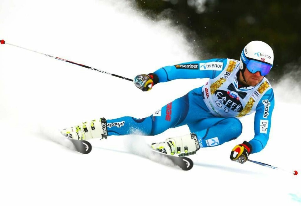 BEST: Kjetil Jansrud suste inn til seier. Han har vunnet sesongens tre første super-G-renn.