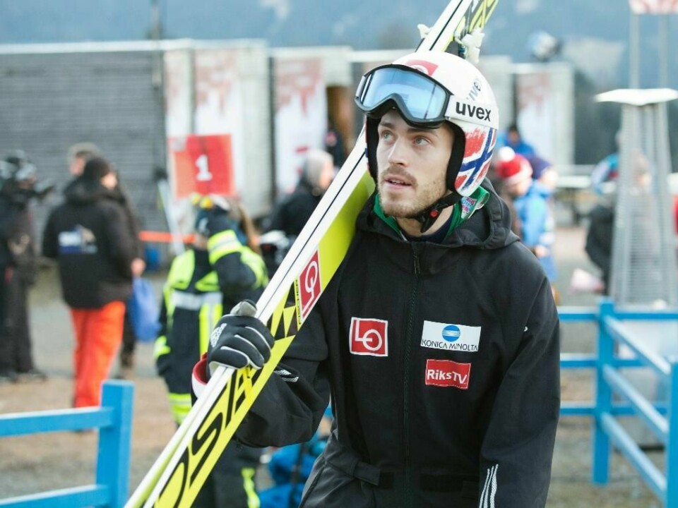 STARTER: Andreas Stjernen er den første som hopper i hoppuka.