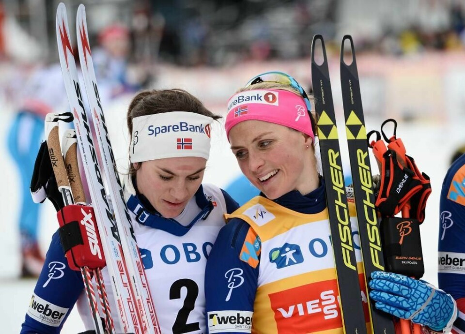 LANGRENN: Skiselskapet Fischer vil ikke lenger lage ski til Therese Johaug. Therese Johaug ble tatt for å bruke en ulovlig medisin.