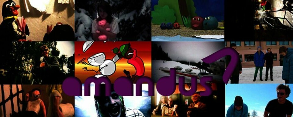 FILMFEST: En bilde-collage av de nominerte filmene til Amandus-prisen. Tirsdag starter film-festivalen Amandus i Lillehammer.