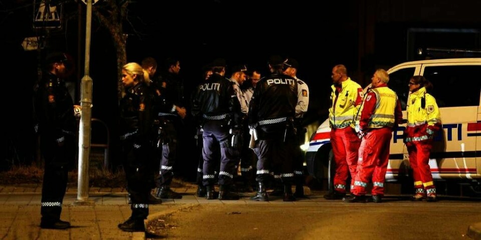 GJENGER: To gjenger slåss på Holmlia i april i år. En av gjengene angrep en bil med to tilfeldige ofre. De klarte å komme seg unna, og fikk hjelp av politi og ambulanse.