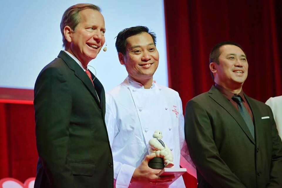 GLAD: Kokk Roger Asakil Joya var glad for å bli hedret med Michelin-stjerne.