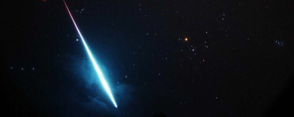 STJERNESKUDD: Himmelen blir full av stjerneskudd som dette under meteorsvermen i kveld.