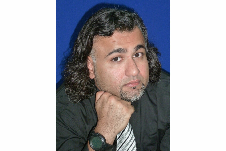 FANGE: Majid Khan var fengslet i USAs fangeleir på Guantanamo bay. Dette bildet for 2018 viser Majid Khan. Han har forklart seg om bruk av tortur i Guantanamo-leiren. Foto: Center for Constitutional Rights via AP / NTB