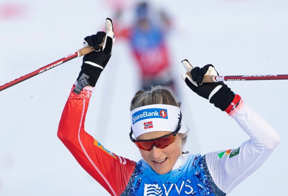 VANT: Therese Johaug vant begge rennene denne helgen på Beitostølen. Therese Johaug tok ikke uventet en distansedobbel på Beitostølen. Foto: Geir Olsen / NTB