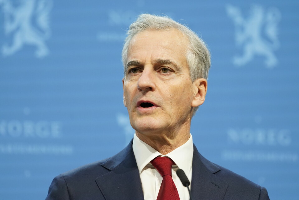 SISTE: Jonas Gahr Støre skal si hva som er siste nytt om regjeringens arbeid med korona. Statsminister Jonas Gahr Støre under pressekonferansen om koronasituasjonen i Norge fredag.Foto: Torstein Bøe / NTB