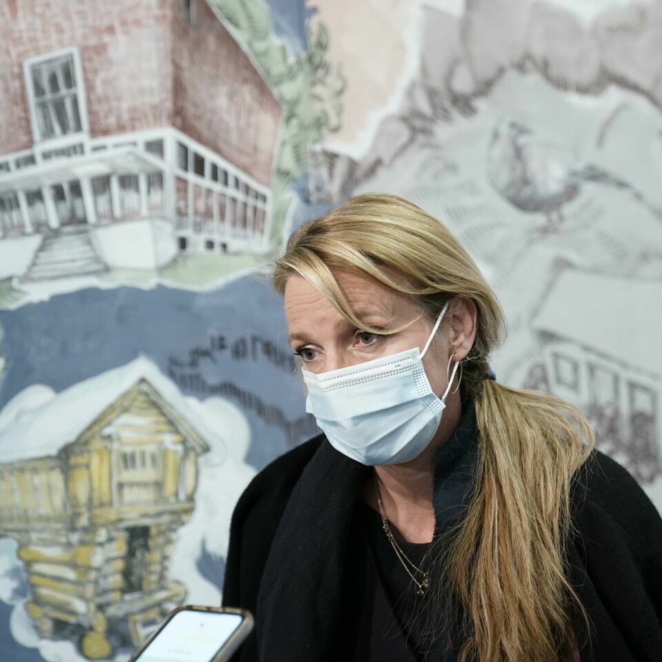 ALVORLIG: Avdelingsleder Line Vold fra FHI forventer rask spredning av varianten omikron i tiden fremover. Kriseleder Line Vold i FHI mener det er altfor tidlig å si om omikron gir mer eller mindre alvorlig sykdom enn delta. Foto: Stian Lysberg Solum / NTB