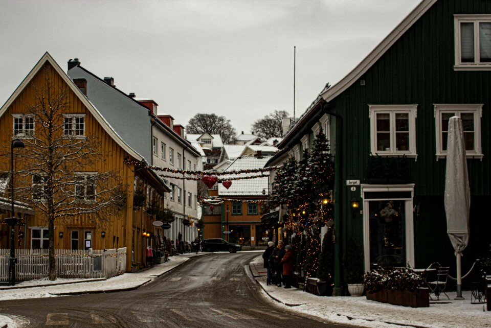 JULEBYEN: Det er roligere enn det har pleid å være i julebyen Drøbak, på grunn av pandemien.