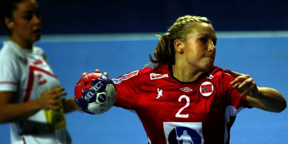 HÅNDBALL: Norge spilte sin første kamp i håndball-VM på lørdag mot Spania. Da vant Norge 22-20. Her spiller Mari Molid.