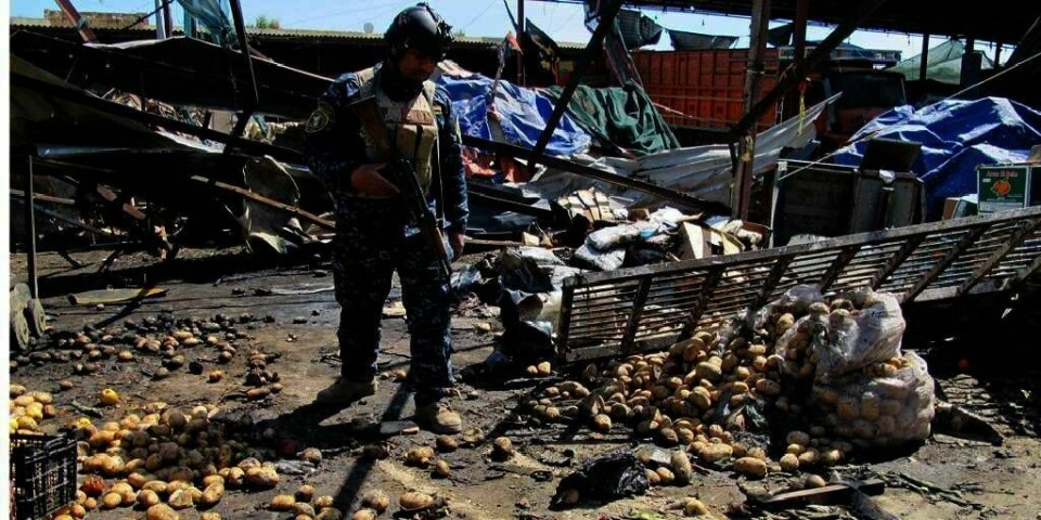 BOMBER:  Flere bomber eksploderte på tiårsdagen for USAs invasjon av Irak.