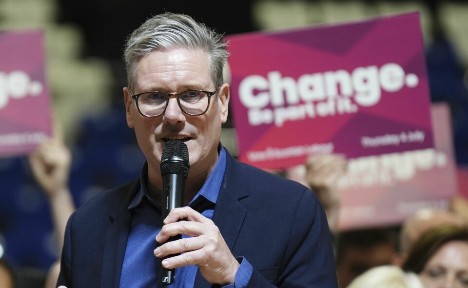 STORBRITANNIA: Keir Starmer kan bli britenes nye statsminister. Bildet viser leder i partiet Labour Keir Starmer. Foto: Andrew Milligan / PA / AP / NTB