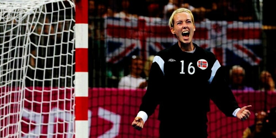 JUBLER: Katrine Lunde Haraldsen kunne juble torsdag. Norge vant 31-25 over Sør-Korea. Det var i semifinalen i De olympiske leker (OL) i London i Storbritannia. Nå er Norge klare for finalen. Den er lørdag mot Montenegro.