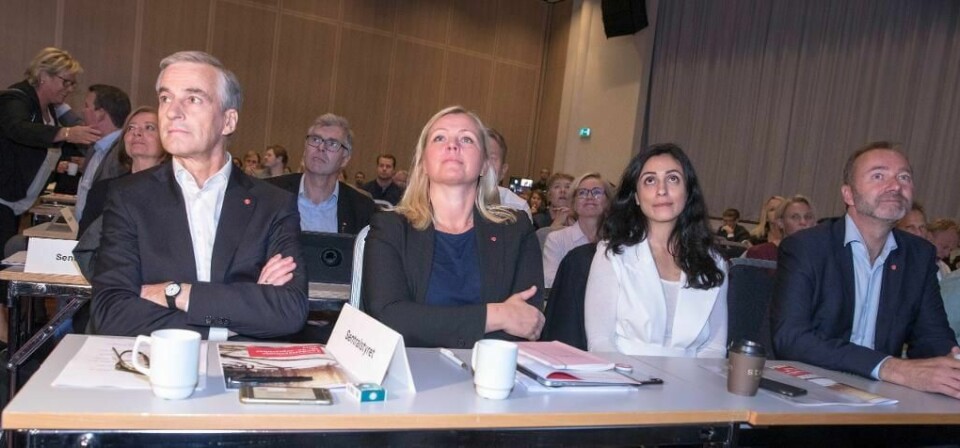 SVAR: Arbeiderpartiet får mange svar fra folk om hva som gikk galt i valget. Fra venstre leder Jonas Gahr Støre, partisekretær Kjersti Stenseng og nestledere Hadia Tajik og Trond Giske.
