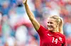 Ada Hegerberg smiler bredt i Norges 2-0-seier over New Zealand. Det knyttes stor spenning til hva hun kan få til i EM. Foto: Terje Pedersen / NTB