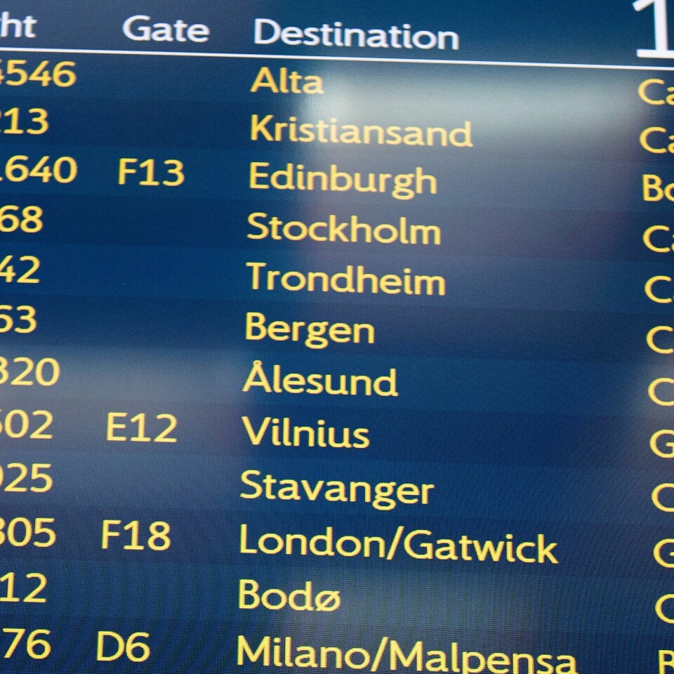 STREIK: 900 SAS-piloter går ut i streik. Svært mange SAS-flygninger kan bli kansellert de neste dagene dersom det blir pilotstreik. Illustrasjonsfoto: Terje Pedersen / NTB