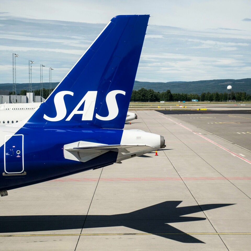 SLUTT: SAS-streiken er slutt. Partene ble enige natt til tirsdag. Bildet viser et SAS-fly på Oslo lufthavn.Foto: Annika Byrde / NTB