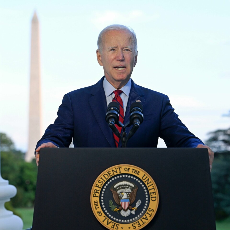 ANGREP: President Joe Biden bekrefter at al-Qaida-lederen Ayman al-Zawahri er drept. Han ble drept i et amerikansk droneangrep. Bildet er av Joe Biden. President Joe Biden bekrefter at al-Qaida-lederen Ayman al-Zawahri er drept. Han ble drept i et amerikansk droneangrep.