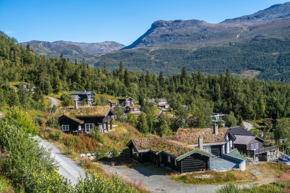 FLYTTER: Flere hytteeiere har meldt flytting til fritidsboligen. Det er for å få krav på strømstøtte fra regjeringen, ifølge Norsk Hyttelag. Bildet viser hytter ved Skarsnuten i Hemsedal skisenter. Flere hytteeiere har meldt flytting til fritidsboligen. Det er for å få krav på strømstøtte fra regjeringen, ifølge Norsk Hyttelag.