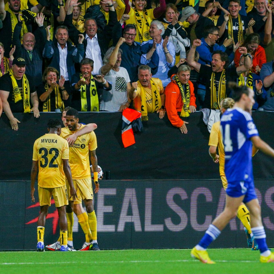 EUROPA: Amahl Pellegrino skåret målet da Bodø/Glimt vant mot Dinamo Zagreb tirsdag. Amahl Pellegrino sto for det avgjørende målet da Bodø/Glimt slo Dinamo Zagreb tirsdag.Foto: Mats Torbergsen / NTB