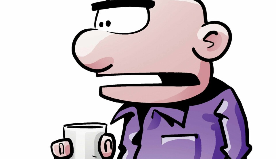 TV: «Lunch» er kjent som tegneserie. Men nå kommer figuren Kjell på TV. Bildet viser lunsj-karakteren Kjell.