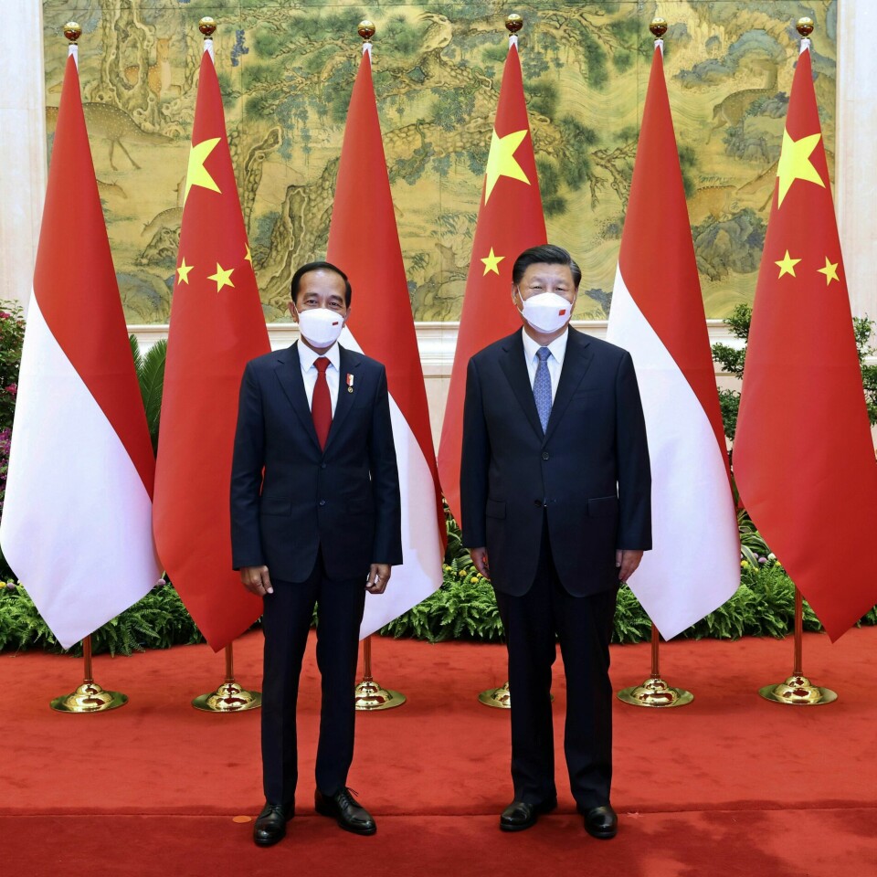 MØTE: Indonesias president Joko Widodo (til venstre) sier at både Kinas president Xi Jinping (til høyre) og Russlands president Vladimir Putin kommer på G20-toppmøtet på Bali om tre måneder. Indonesias president Joko Widodo (til venstre) sier at både Kinas president Xi Jinping (til høyre) og Russlands president Vladimir Putin kommer på G20-toppmøtet på Bali i november. Foto: Pang Xinglei / Xinhua via AP / NTB
