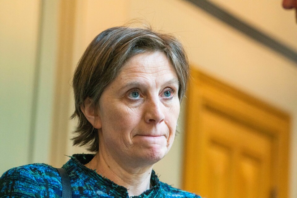 FORBUD: Kjersti Toppe er barne- og familieminister. Hun vil gjøre det straffbart å få barn med surrogatmor i utlandet. Bildet viser barne- og familieminister Kjersti Toppe. oto: Håkon Mosvold Larsen / NTB