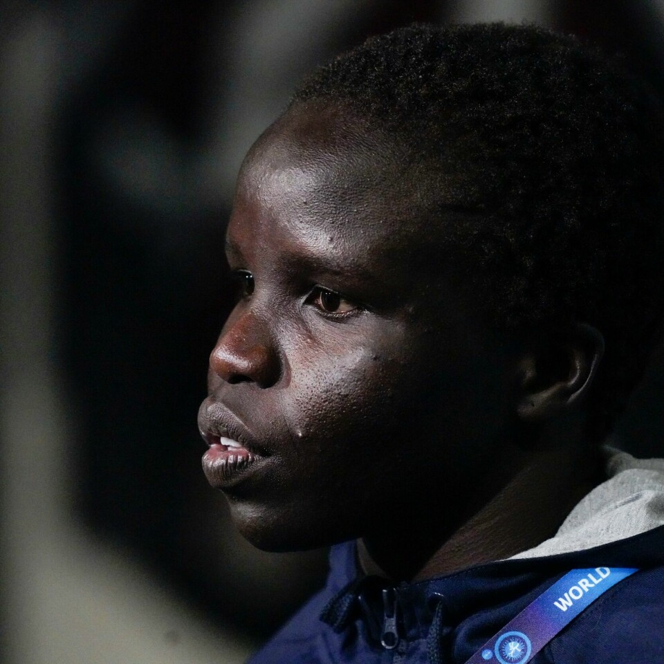 SØLV: Grace Bullen vant sølv i VM i bryting. Bryter Grace Bullen avbildet under bryte-VM på Jordal Amfi i Oslo.Foto: Terje Bendiksby / NTB