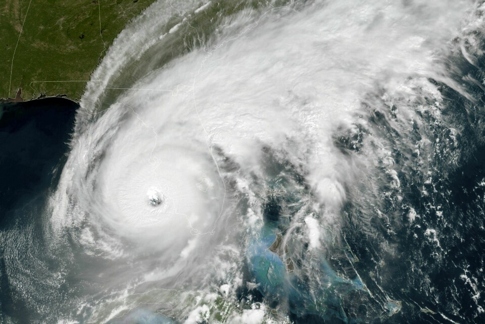 STORM: Orkanen Ian har truffet Florida, og det meldes om store skader. Orkanen Ian har truffet Florida og det advares om store skader. Foto: NOAA / AP / NTB