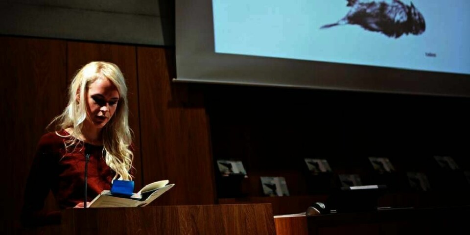 PRIS: Linnéa Myhre får Tabuprisen for 2012. Det skjer tirsdag 4. desember på Filmens hus i Oslo. Myrhe får prisen for boka «Evig søndag».