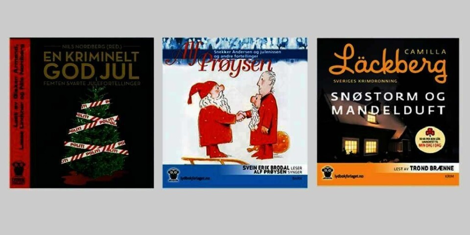 JUL: Mange julebøker finnes på lydbok. Det gjelder både bøker for barn og for voksne.