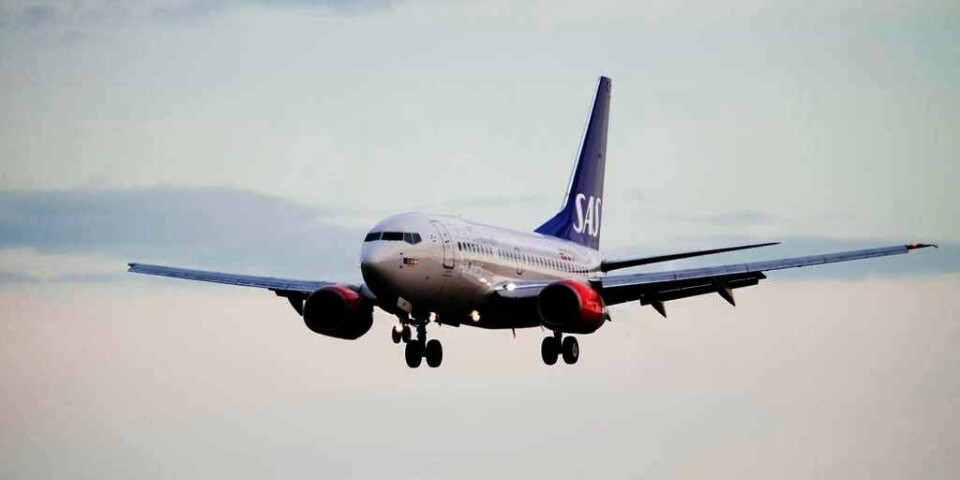 NESTEN:Et SAS-fly krasjet nesten med et russisk fly overvåkingsfly. Det skjedde 3. mars i år. SAS-flyet var på vei fra København til Roma. Dette SAS-flyet er i ferd med å lande på Gardermoen fredag.