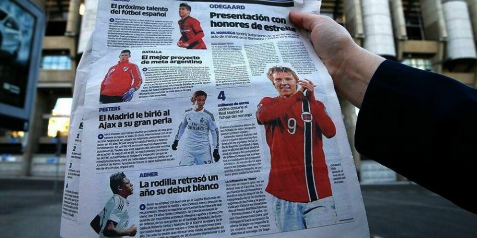 PRESENTERES:  Fotballspiller Martin Ødegaard presenteres som Real Madrid-spille torsdag. Avisa Marca skriver at det blir en presentasjon folk vil huske.