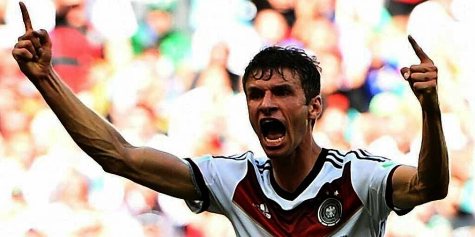 FAVORITT: Tyske Thomas Müller er favoritt til å score flest mål i fotball-VM. Da vinner han Gullstøvelen.
