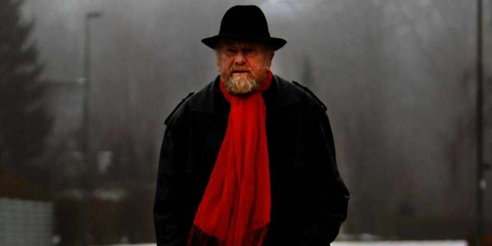 TEGNER: Danske Kurt Westergaard har blitt beskyttet av politiet i flere år. Det var han som tegnet Muhammed-tegningene som ble trykket i Jyllands-Posten i 2005. Bildet er tatt i en annen sammenheng.