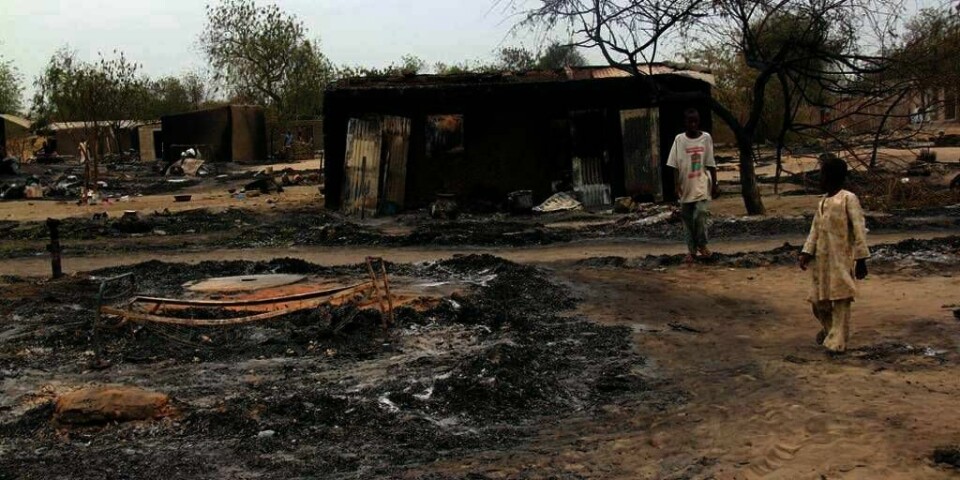 BRUTALT: Boko Haram har drept mange i Nigeria de siste årene. Dette bildet er fra byen Baga i Nigeria etter et angrep i 2013.