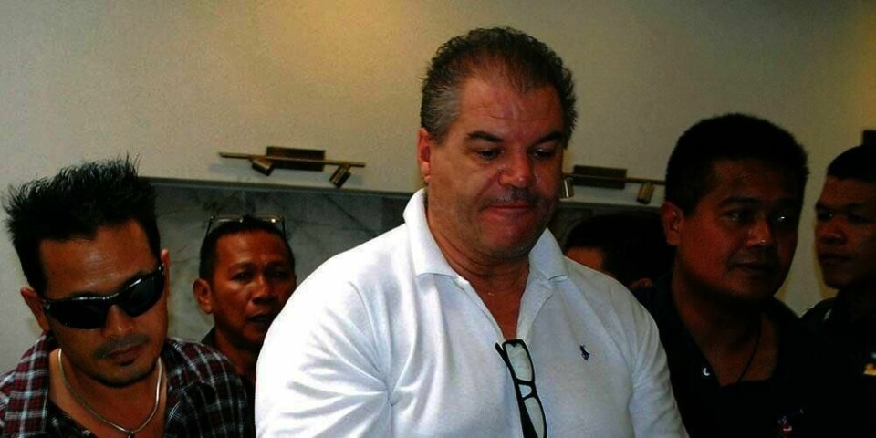 DØMT: Stein Dokset er dømt til ni års fengsel i Thailand. Kjæresten hans ble funnet død i en søppelkasse med kjemikalier. Hun hadde da vært død i 2,5 år.