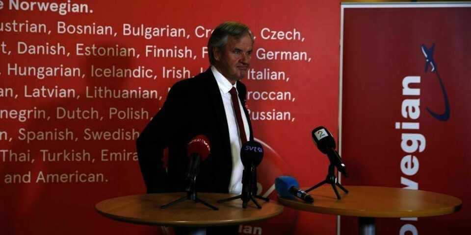 LETTET:  Sjef i flyselskapet Norwegian, Bjørn Kjos, er lettet over at streiken er over. Flyene går likevel ikke som normalt onsdag.