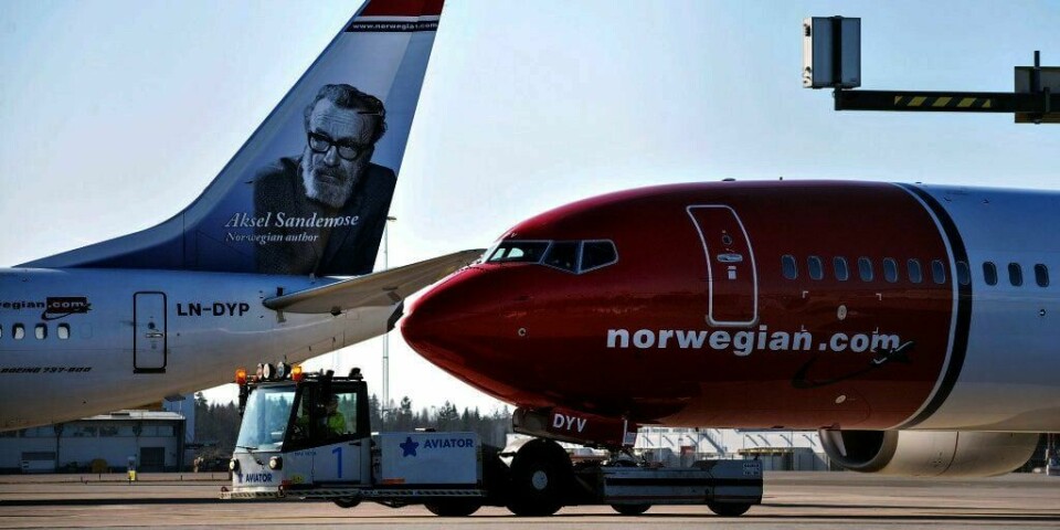 Pilotene i selskapet Norwegian streiker fortsatt. Mange fly står på bakken. Som her i Arlanda i Sverige.