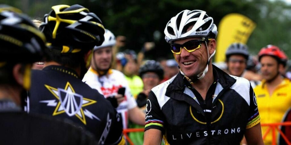 ARMSTRONG: Lance Armstrong vant mye da han syklet konkurranser. Nå får han ikke konkurrere mer. Dette bildet er fra et sykkelritt i 2010.
