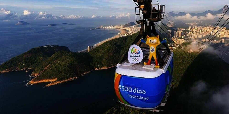 OL: Det blir arrangert De olympiske leker (OL) i storbyen Rio de Janeiro i Brasil til neste år. Mye skal gjøres klart. Her markerer de at det bare er 500 dager igjen.